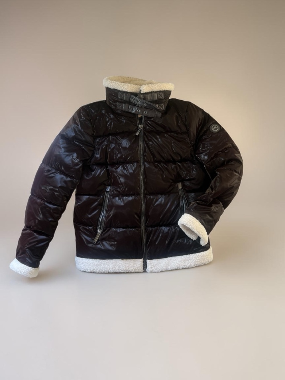 Michael Kors puffer  coat with Sherpa trim